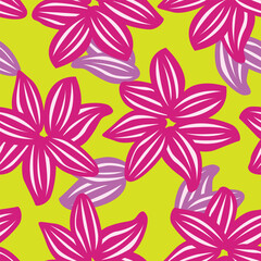 Colourful Floral Seamless Pattern Design Background