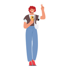 Young Woman Making Selfie, Female Character Capturing Moment Of Self-expression And Confidence, Using Her Phone's Camera