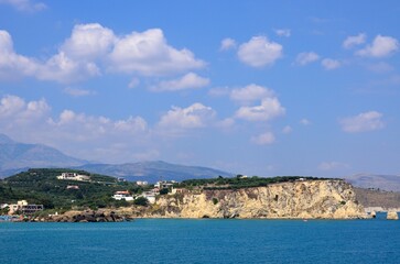 Naklejka premium Alrededores de Almirida beach, Creta, Grecia