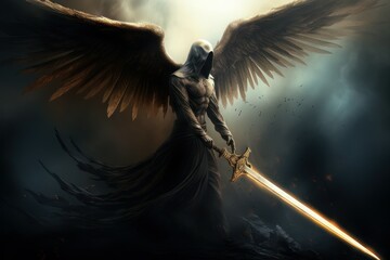Death angel sword. Generate Ai