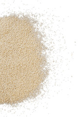 Sesame seeds scattered. Spices for buns and bread