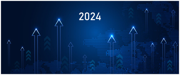 Business growth currency stock and investment economy for the year 2024.