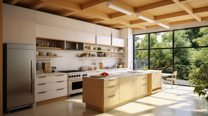 Embracing Cozy Elegance: A Kitchen Room Designed in a Timeless and Inviting Style, Where Comfort and Style Converge to Create a Warm and Welcoming Space