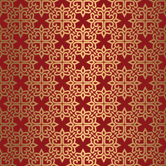 Fototapeta premium Luxury geometric seamless pattern set, Abstract background, Decorative wallpaper. 