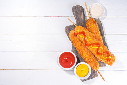 Traditional american, mexican corn dog