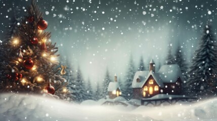 Naklejka premium Christmas and New Year background for product placement