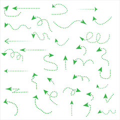 Hand drawn arrow vector icons set. sketch arrow design for business plan and education.
