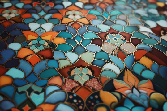 Zelij pattern. Generate Ai