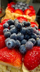 cake with berries