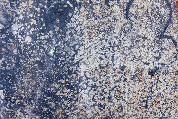 Aged copper plate texture with color patina stains. Old worn metal background. Oxidized metal. Corrosive Rust on old iron.