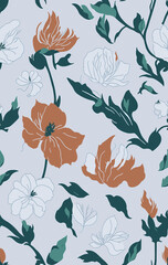 Clean and Chic Floral Designs created with generative AI