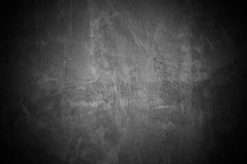 Old wall texture cement dark black gray background abstract grey color design are light with white gradient background.