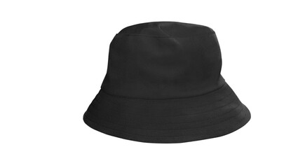 black bucket hat PNG transparent - obrazy, fototapety, plakaty