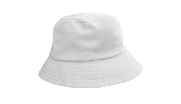 white bucket hat PNG transparent