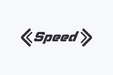 Vector speed icon logo design.