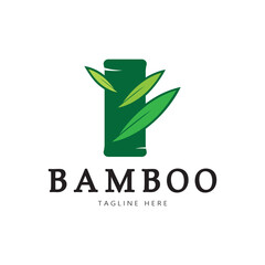 Bamboo Logo Template vector icon illustration design