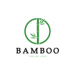 Bamboo Logo Template vector icon illustration design