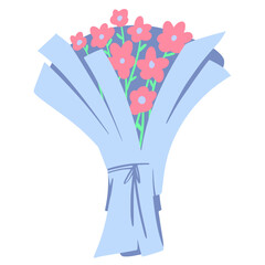 Flower bouquet illustration cartoon vector art cute