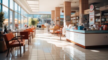 innovative pharmacy interior, Interior of a modern pharmacy.