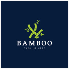Bamboo Logo Template vector icon illustration design