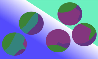 creative design colored circle ball background