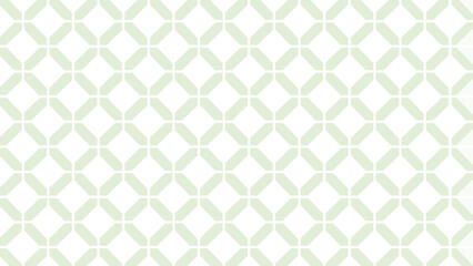 Green and white seamless pattern with ornament