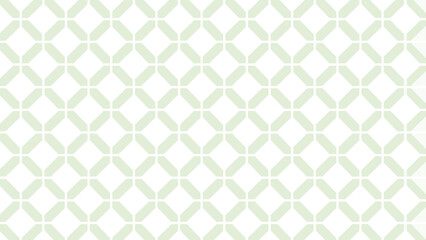 Green and white seamless pattern with ornament