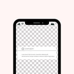 social media templates with mobile phones 