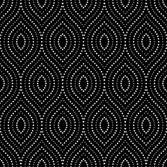 Vector seamless texture. Modern geometric background. Grid of dots. - 619534869