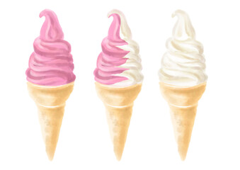 水彩のソフトクリーム01_3