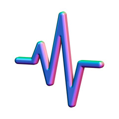 This is a beautifully designed 3D pulse with a beautiful color palette that can be used anywhere.