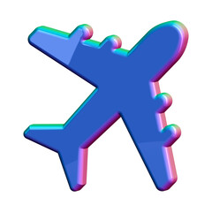 Obraz premium This is a beautifully designed 3D plane with a beautiful color palette that can be used anywhere