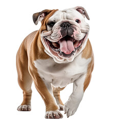 Obraz premium english bulldog isolated on transparent background