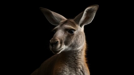 Naklejka na ściany i meble kangaroo animal wildlife nature mammal generative ai