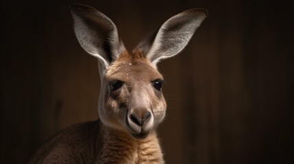 Fototapeta premium kangaroo animal wildlife nature mammal generative ai