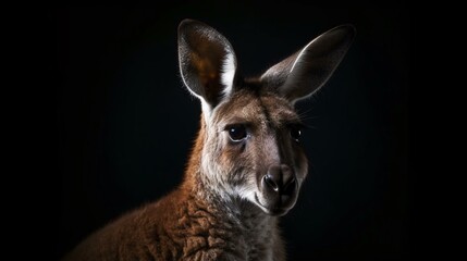 Fototapeta premium kangaroo animal wildlife nature mammal generative ai