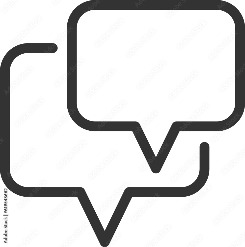 Poster chat icon vector design element. talk bubble speech sign. dialogue balloon.