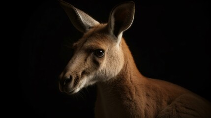 Fototapeta premium kangaroo animal wildlife nature mammal generative ai