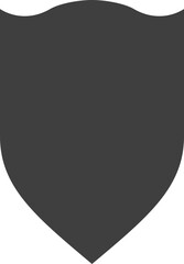 Obraz premium Shield black and white logo. Guarantee