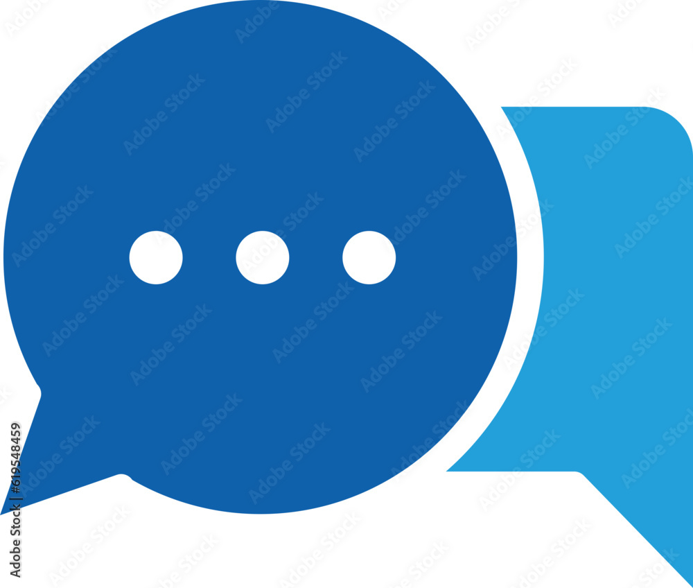 Poster chat icon vector design element. talk bubble speech sign. dialogue balloon.