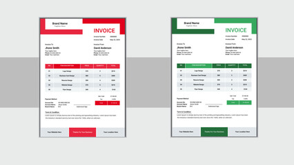 Modern invoice design 