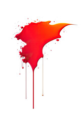 Image of an explosion of red paint