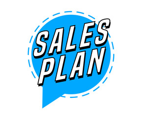 Colorful vector flat design banner sales plan. This sign is well adapted for web design.