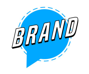 Colorful vector flat design banner brand. This sign is well adapted for web design.