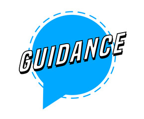 Colorful vector flat design banner guidance. This sign is well adapted for web design.