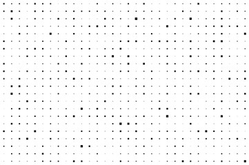 Square seamless pattern. Repeating fadew dotted halftone. Fading background. Simple small geometric patern. Repeat faded texture. Repeated abstract fades dot  for prints. Vector illustration