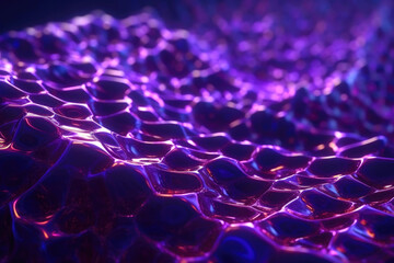 Purple Futuristic Abstraction. Generative AI