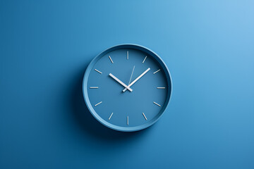 blue wall clock 