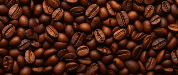 Fototapeta premium Coffee Beans Divided - Savor the Scent. Generative AI