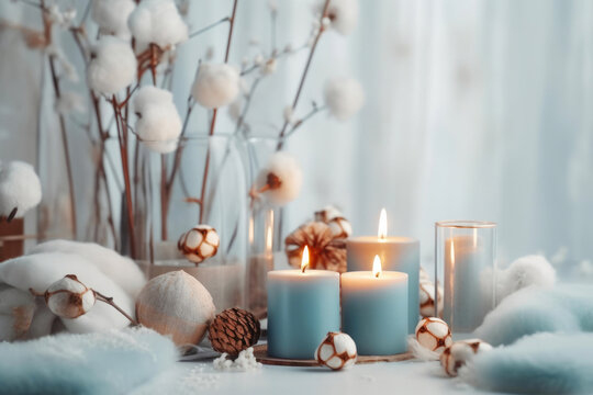 Candles for Relaxation. Generative AI